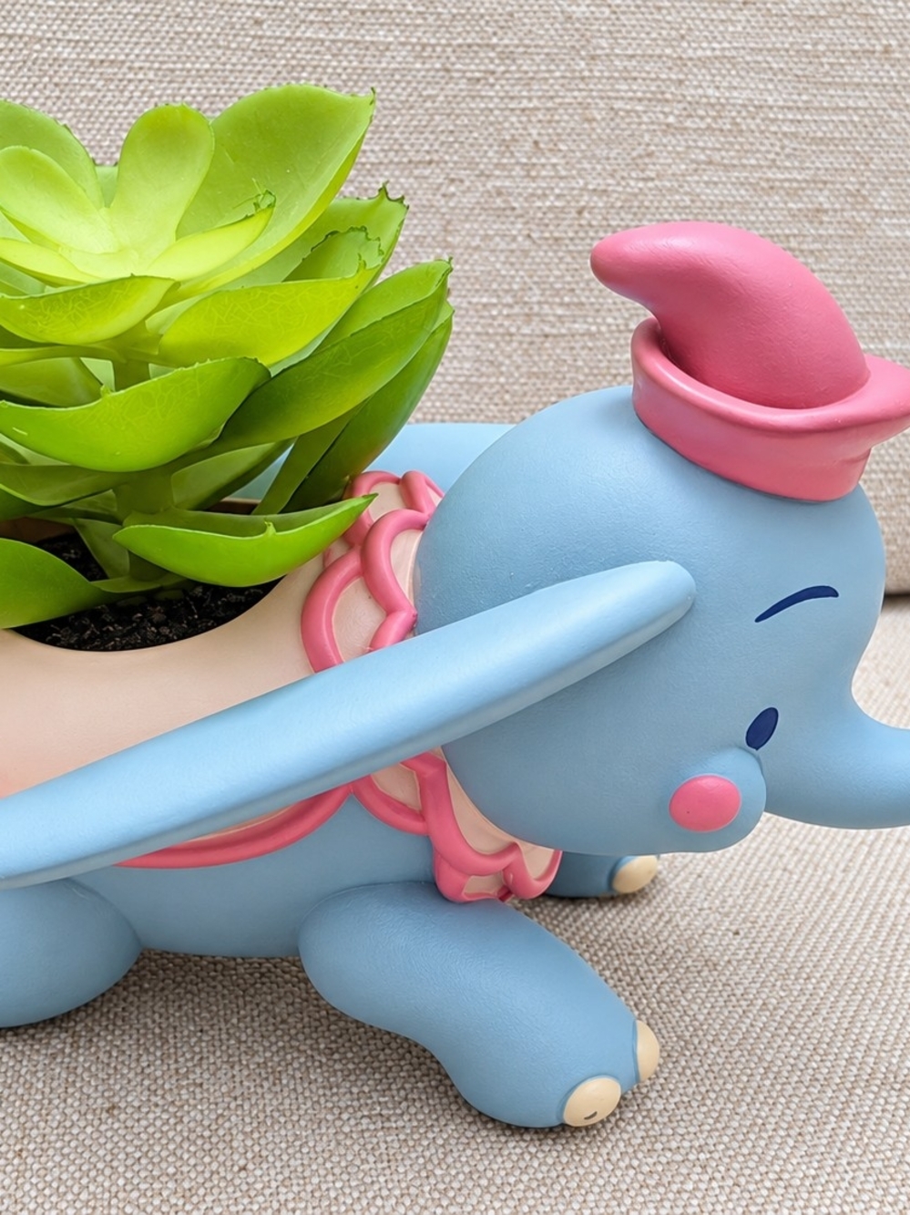 Disney Parks Dumbo The Flying Elephant Faux Succulent Planter